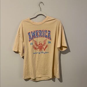 Amazon Beige America Graphic Tee